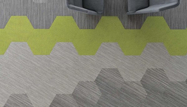 موکت تایل ادرای Linear Hexagon