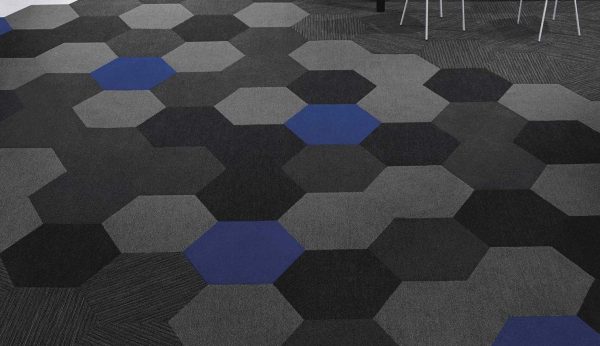 موکت تایل ادرای Plane Hexagon