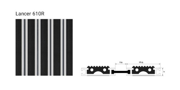 کفپوش آلومینیومی مدل Lancer 610