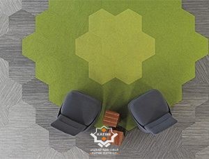 موکت اداری مدل Plane Hexagon