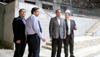 بازدید رئیس نظام مهندسی یزد از پروژه دانشگاه یزد