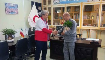 تقدیر و تشکر رئیس هلال احمر ابرکوه از شرکت کتیبه ایساتیس